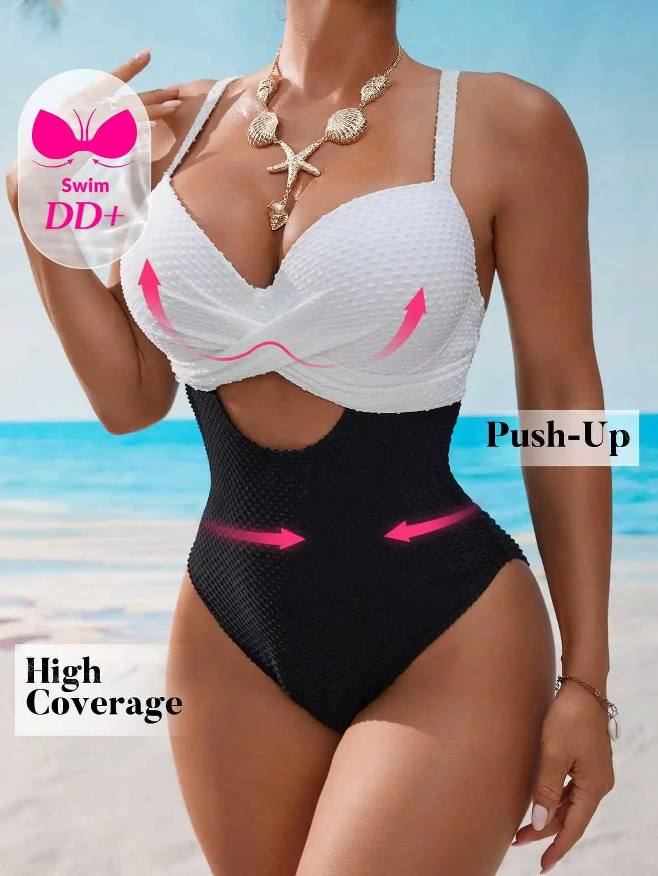 夏休みカットアウトモノキニセクシーカラーブロックワンピース水着ボディコン水着女性用バックレスボディスーツトップス水着