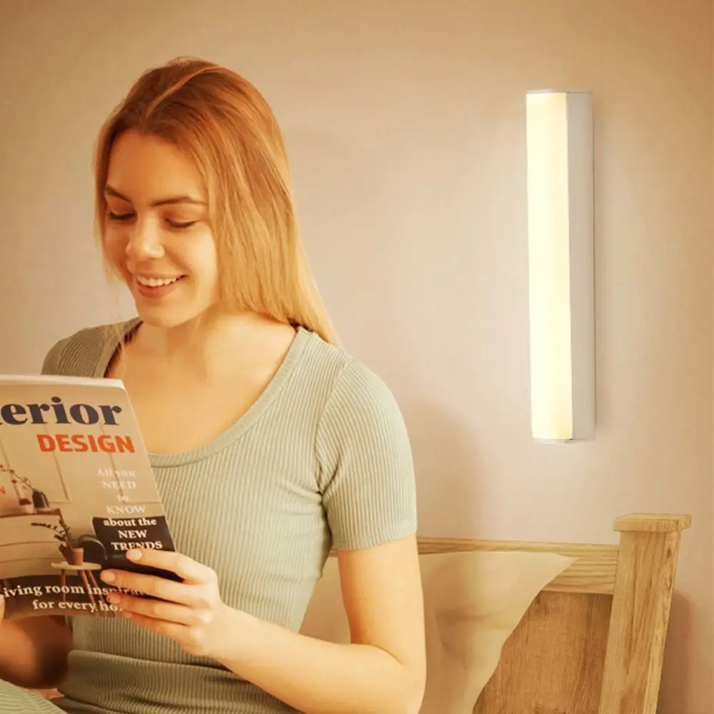 Lampe LED Rechargeable par USB, Éclairage d'Armoire, de Cuisine, de Garde-Robe, de Bureau, Veilleuse