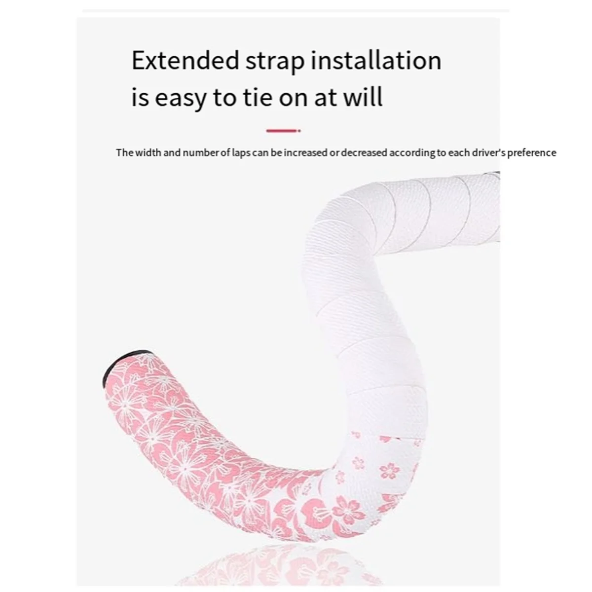 A26P دراجة المقود الشريط الطريق دراجة المقود الشريط للصدمات امتصاص الصدمات مقاومة للاهتراء ماصة للعرق أسود وردي