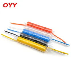 2M 4M 6M 8M 10M Pneumatic Polyurethane Air Compressor Hose Tube High Pressure 4*2.5mm Telescopic Spiral Pipe Tool