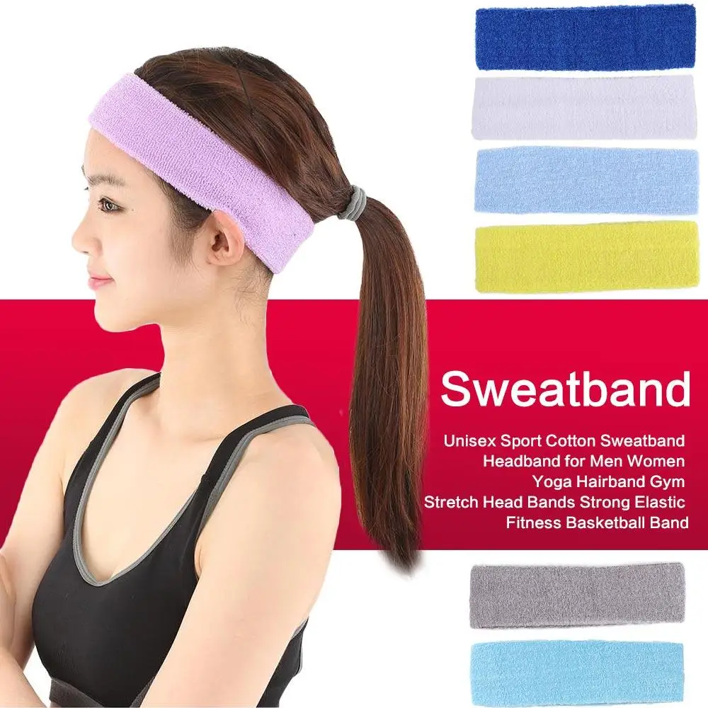 

Unisex Sport Sweatband Headband for Men Women Unisex Yoga Hairband Gym Stretch Head Bands Strong Elastic Fitness Basketball Band