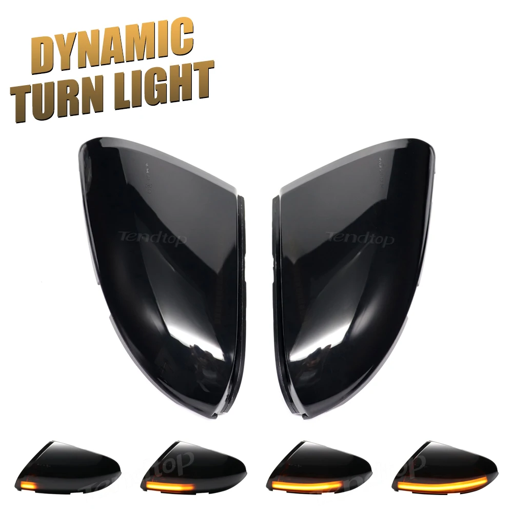 White Switchback LED Dynamic Amber Side Mirror Turn Signal  Smoked Len Lamp for Dodge Ram 1500 2500 3500 Classic