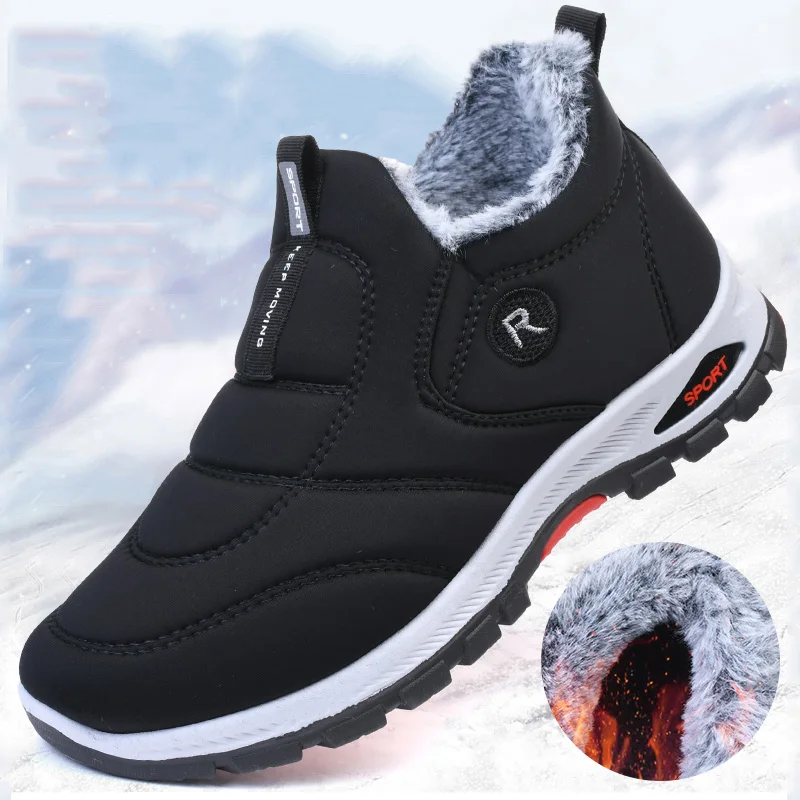 Snow Boots Men Casual Men's Boots Male Winter Shoes For Men Outdoor Shoes Men Plus Size Mens Shoes Footwear Work Boots