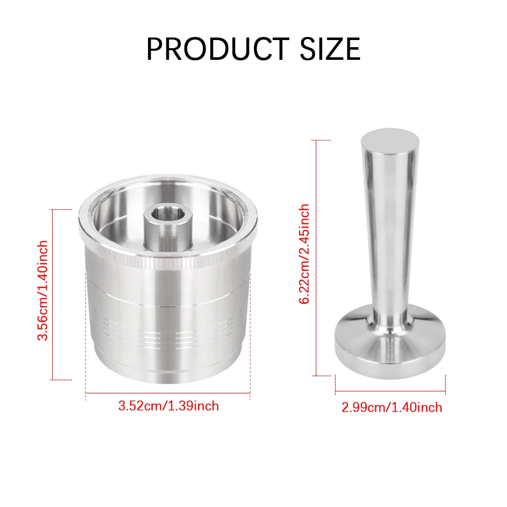 Stainless Steel Refillable Capsule  Compatible With illy X7/illy Y3/illy Y5 Makers Coffee Filters Reusable Pods view 2