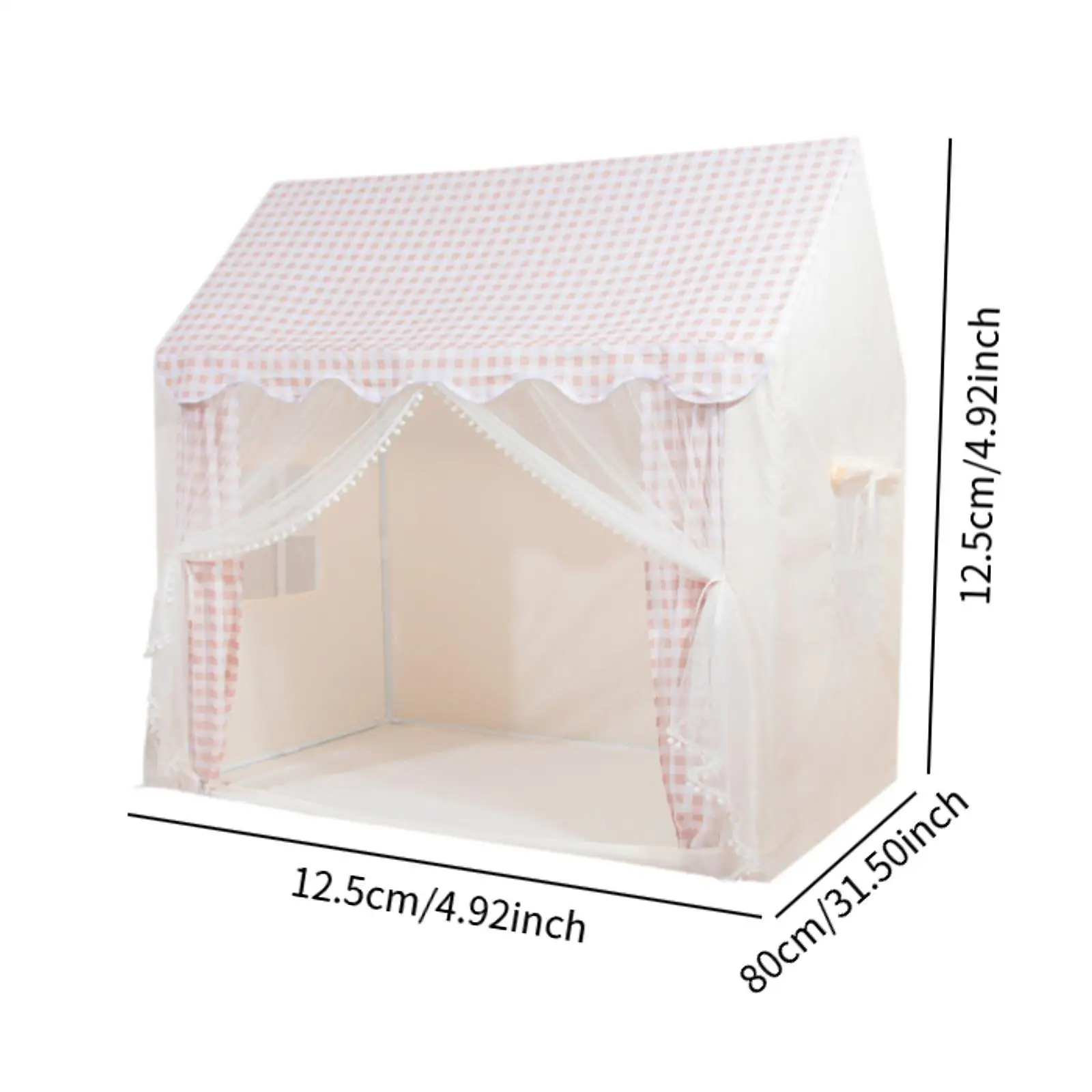 Kinderen spelen tent prinses kasteel speelhuisje cadeau opvouwbare wasbare tipi kasteel speeltent voor carnaval meisjes speelplaten