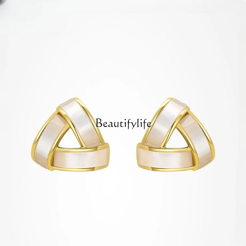 

Simple Geometric Ear Studs, Non-Piercing Ear Clip, Light and Luxury, New