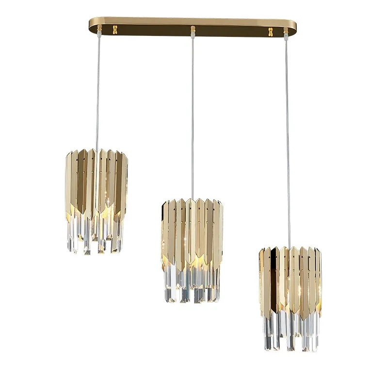 Plafonnier LED suspendu en cristal K9, design moderne, éclairage d'intérieur, luminaire décoratif de plafond, idéal pour un salon, une salle à manger, une chambre à coucher, un couloir ou un bar, E14