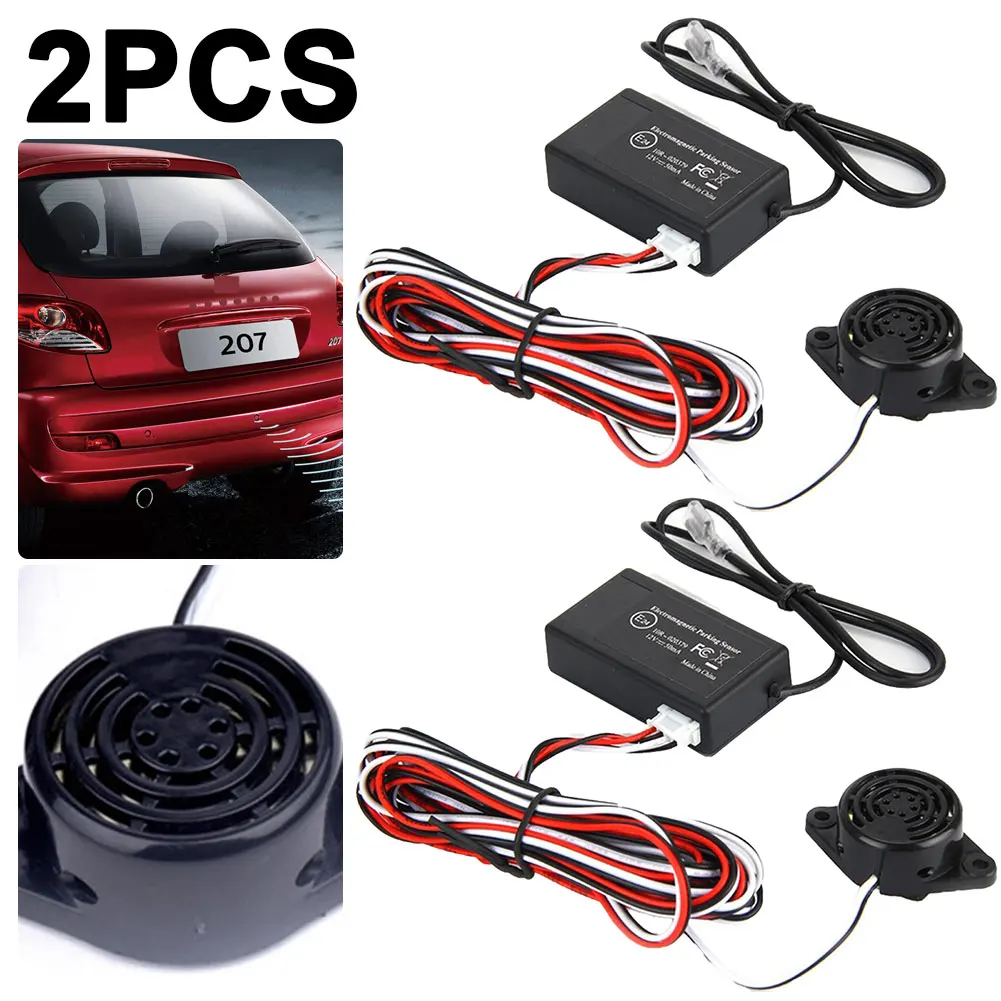 Auto Electromagnetic Parking Sensor Kit No Drill Hole Easy Install Parking Radar Car Reverse Back-up Parking Sensor Alarm System