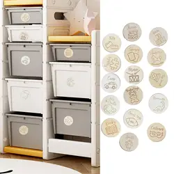 16Pcs Toy Bin Organization Labels Toy Storage Box Labels for Nursery,Multifunctional Toy storage box labels Playrooms