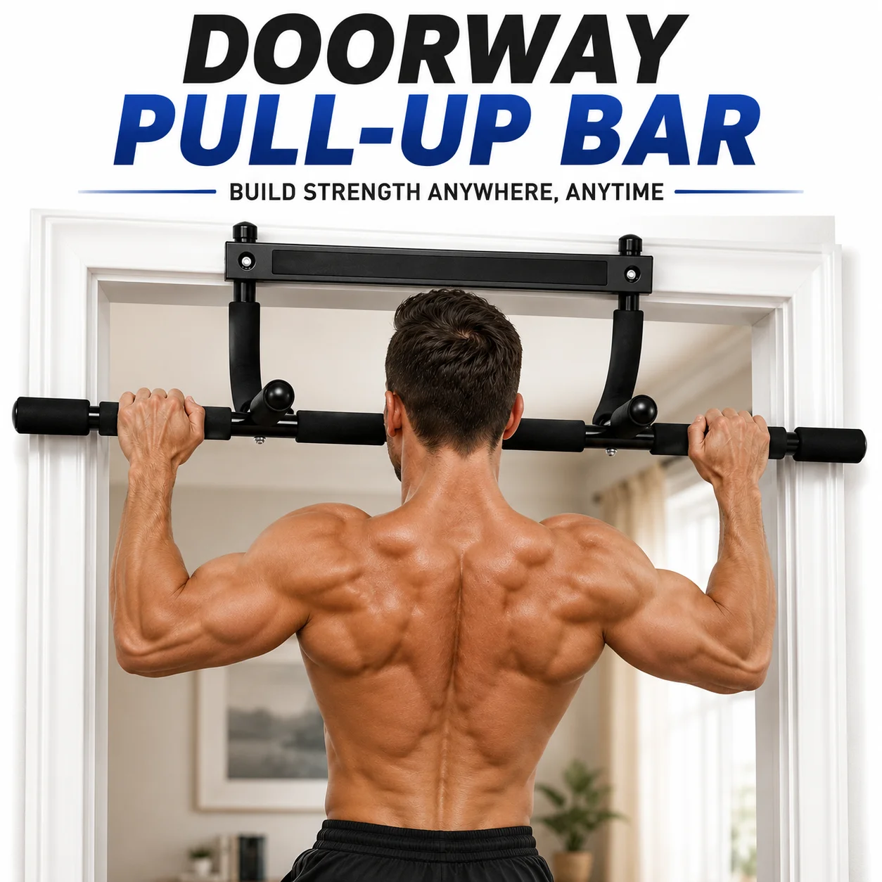 Chin Up Doorframe - Bar Pull-Up yang Dapat Disesuaikan untuk