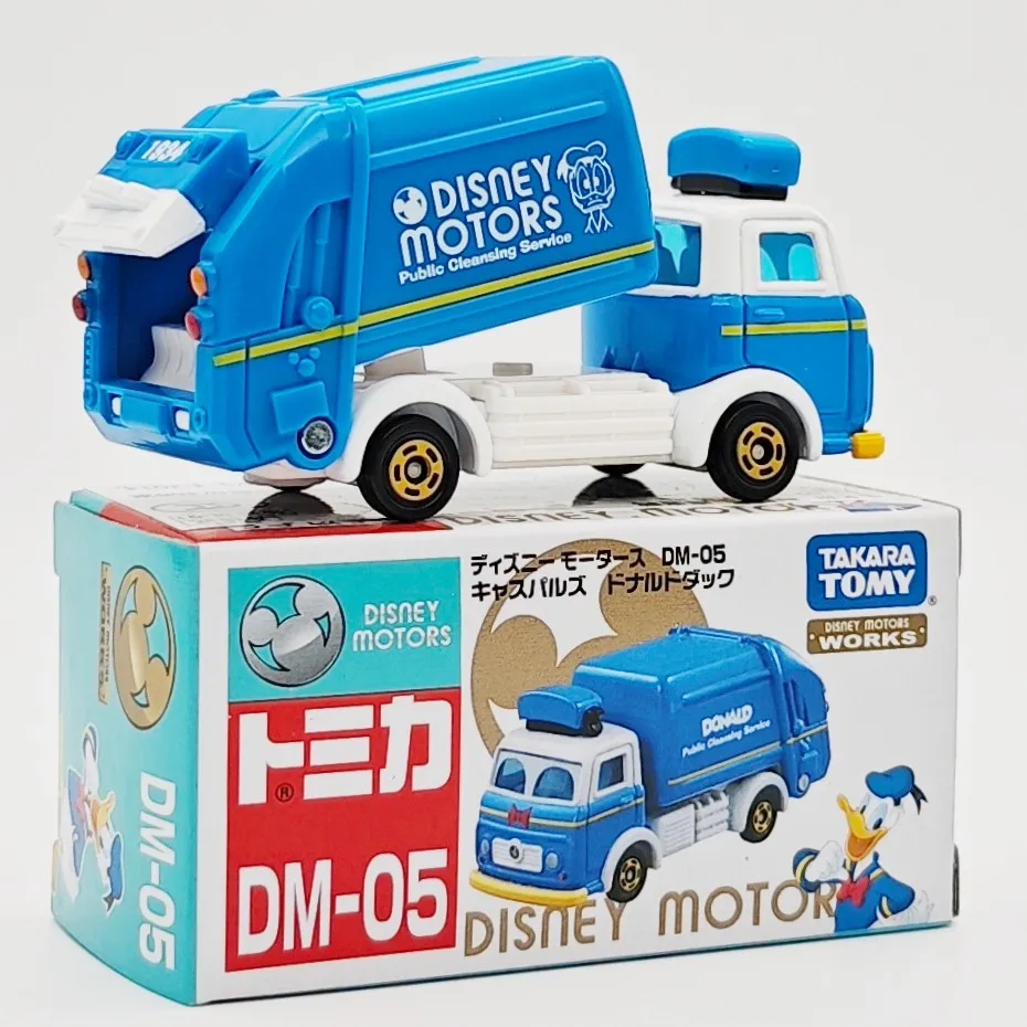 Takara Tomy Disney Motoren Donald Duck Vuilniswagen Dream Sailor Boot Diecast Model Auto Kinderen Speelgoed Collectible DM-05 DM-06