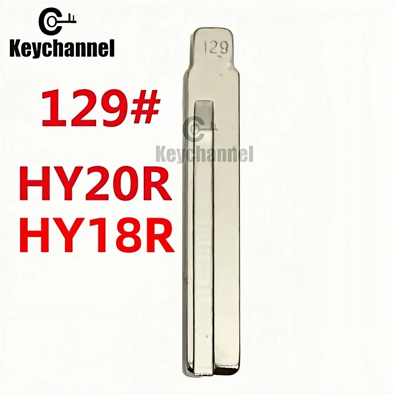 10pcs HY18R Car Key Blade Lishi HY20R KD Flip Remote Blank 129# for Hyundai Santa Fe Accent Kia Picanto for KD VVDI Flip Remote