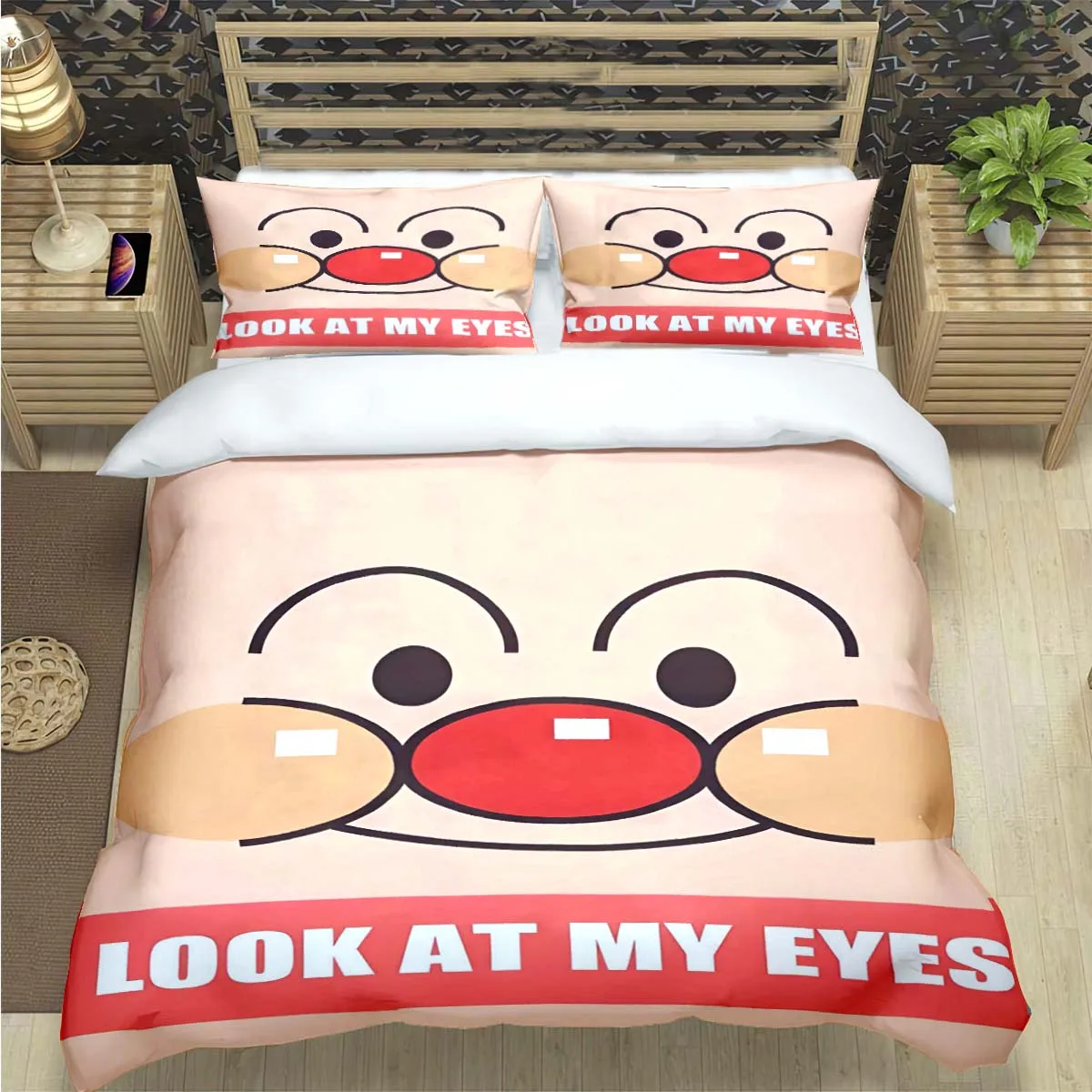 

Fashion Kawaii Cartoon A-Anpan Print Bedding Sets Bed Supplies Set Duvet Cover Bed Comforter Set Bedding Set Luxury Cute Gift