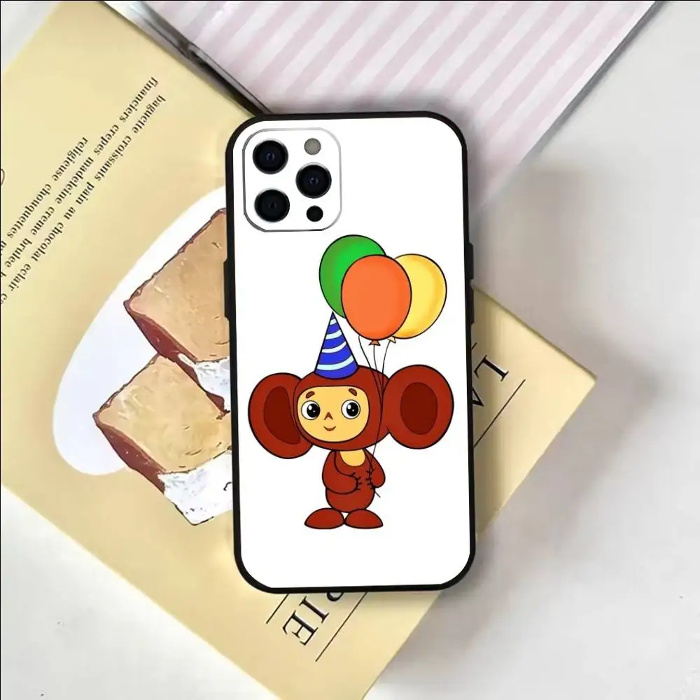 Силиконовый мягкий чехол для телефона Russia C-Cheburashkas для IPhone 17,16,15,14,13,12,11,XS,Plus Pro Max