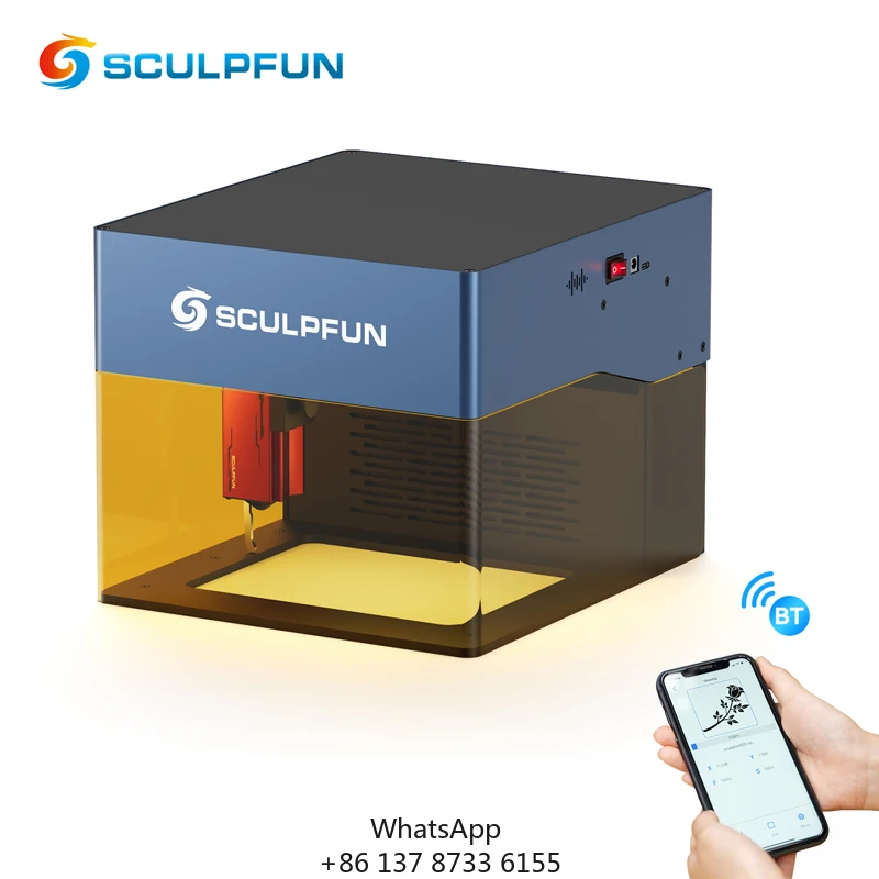 

SCULPFUN ICube 5W Portable Diode DIY Cutter For CNC Desktop Mini Automatic Wood Laser Engraver Engraving Machine