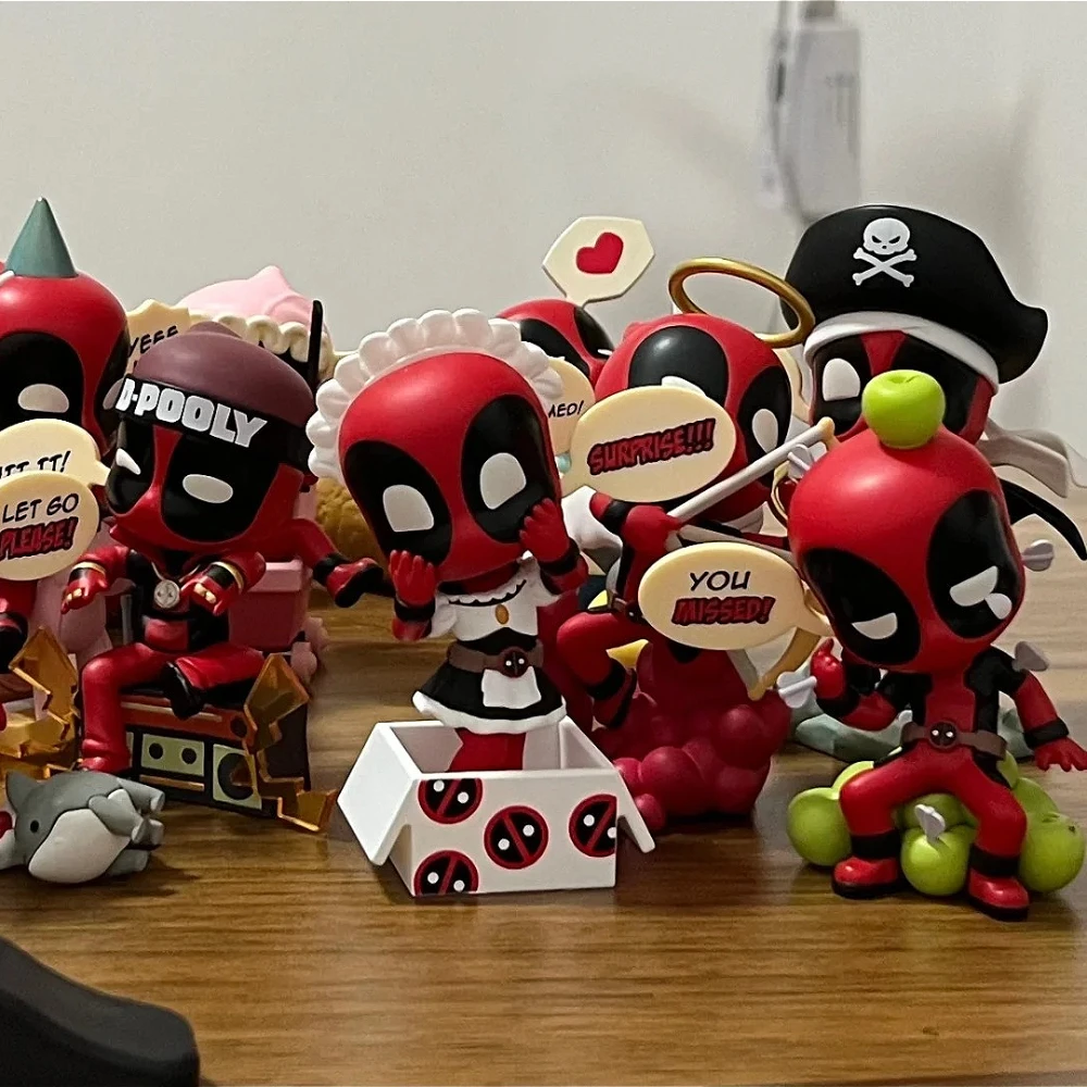 Marvel Deadpool Series Blind Box Toys Kawaii Cartoon Film Action Figure Model Doll Surprise Gifts Desk Ornament Collection Toys