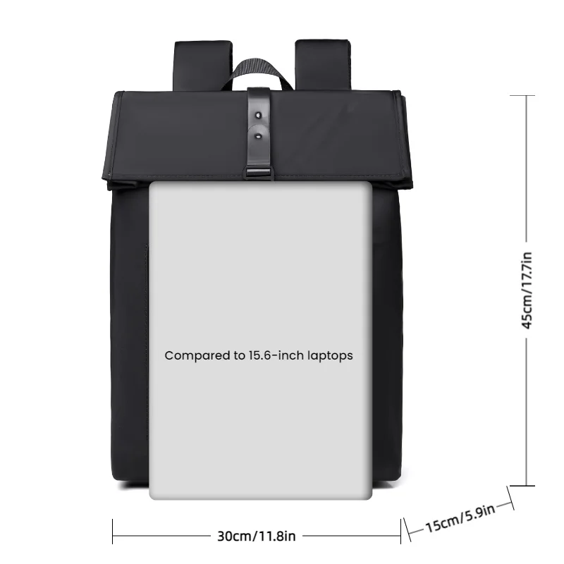 Ransel Pria Bisnis yang Modis, Kapasitas Besar, Penyimpanan Multi Kompartemen, Ransel Perjalanan yang Modis, Tas Komputer Bisnis