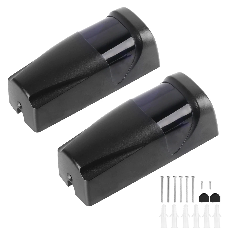 Photocell Infrared Sensor Detector Battery Powered 12-24V AC/DC Barrier Garage Infrared Detector Sensor for Automatic Gate