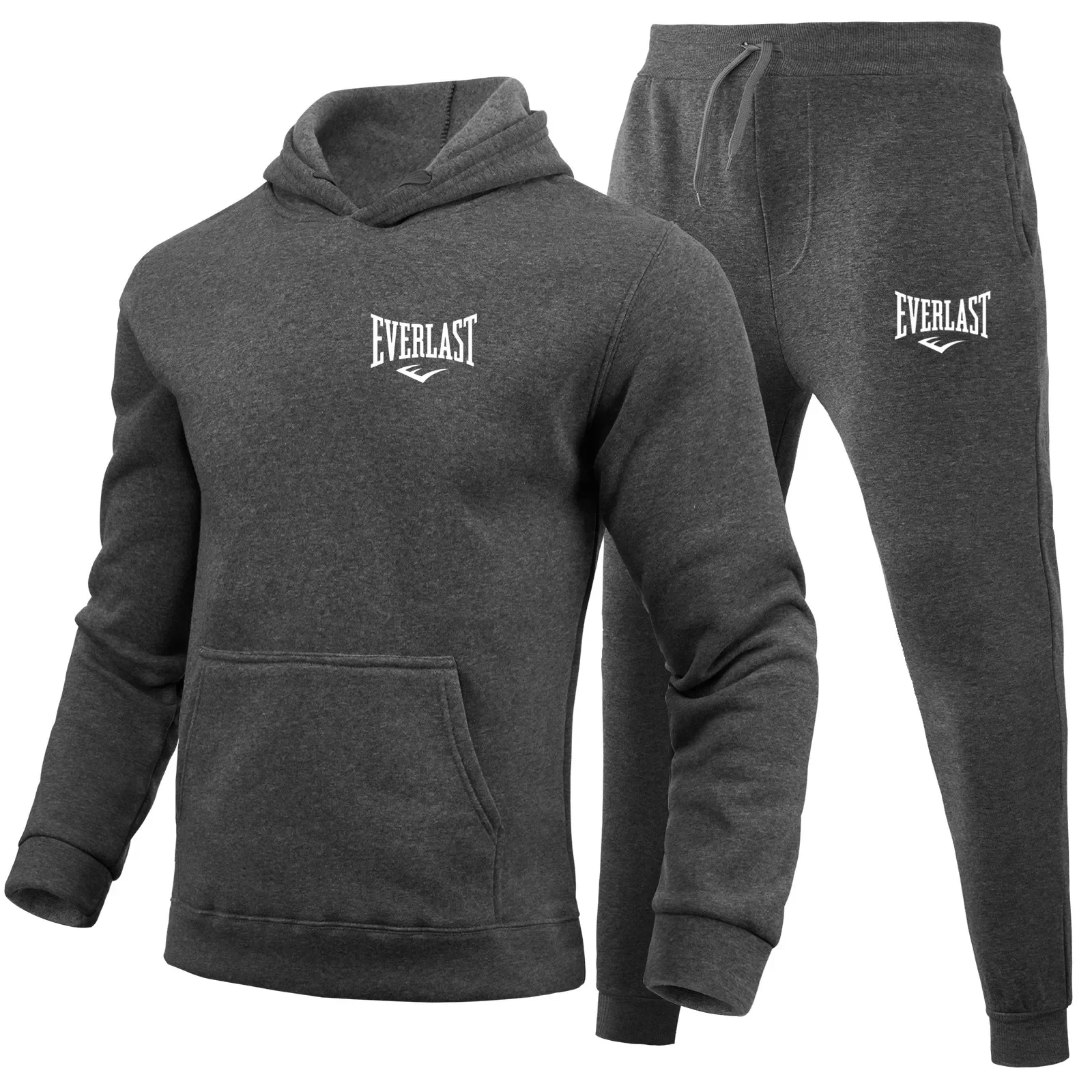 2025 Conjuntos de ropa deportiva para hombre Everlast, sudaderas con capucha, pantalones de chándal, ropa deportiva informal y de moda, superventas