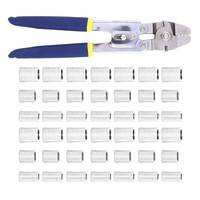 1 set Fishing Pliers Wire Crimping Tool Kit Double Barrel Ferrule Cable Line Suite High Precision Stainless Steel Hand Tool