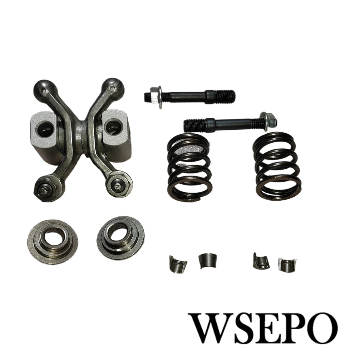 Imagem -04 - Kit Rockers de Montagem do Eixo com Porcas 30lb Valve Springs Retainers Lockers Fits Clone 212cc 223cc 230cc Desempenho do Motor de Kart