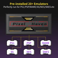 JMachen Pixel Haven Retro Game Console for TV/PC with 31000+Games&20+Emulator for PS1/PSP/MAME/SS/NES/SNES RK3128 Emuelec 4.7 OS 4