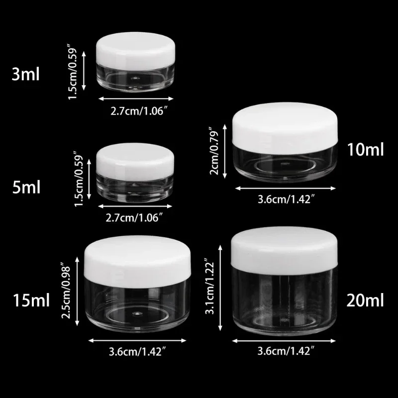 Chai mẫu mini Mỹ phẩm trang điểm Jar Pot Face Cream Container Du lịch hữu ích