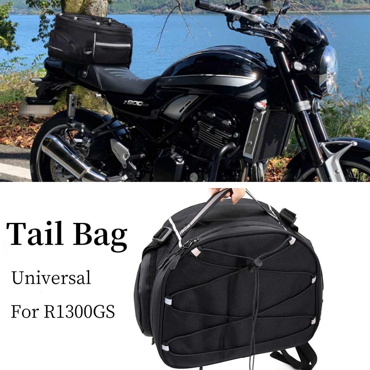 

Новые аксессуары для мотоциклов, нейлоновые черные водонепроницаемые сумки на заднее сиденье, сумки для BMW R1300GS R1300 GS R1300 GS r1300gs