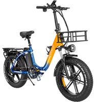 Ridstar MN20 Folding Electric Bicycle 1000W 20AH Removable Lithium Battery City Commuter Ebike 20\