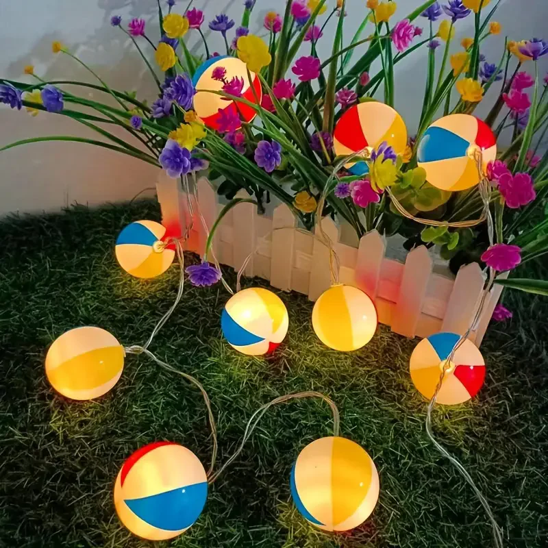 LED bunte Volleyball Lichterketten dekorative Lichter für Innen-/Außen partys & festliche Atmosphäre Hängelampen für Dekor