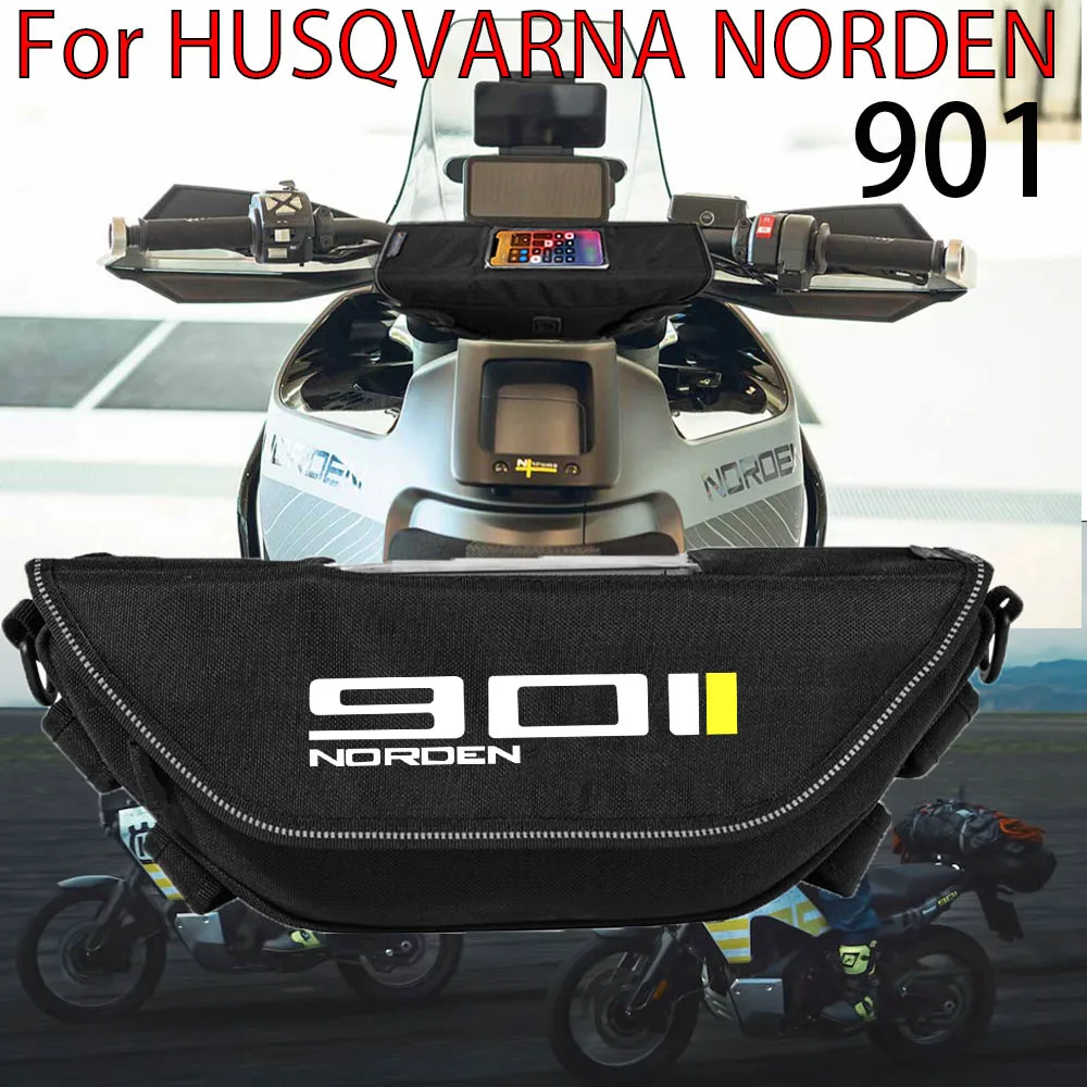 Motorcycle accessory For Husqvarna Norden 901 Norden901 2022  Waterproof And Dustproof Handlebar Storage Bag  navigation bag