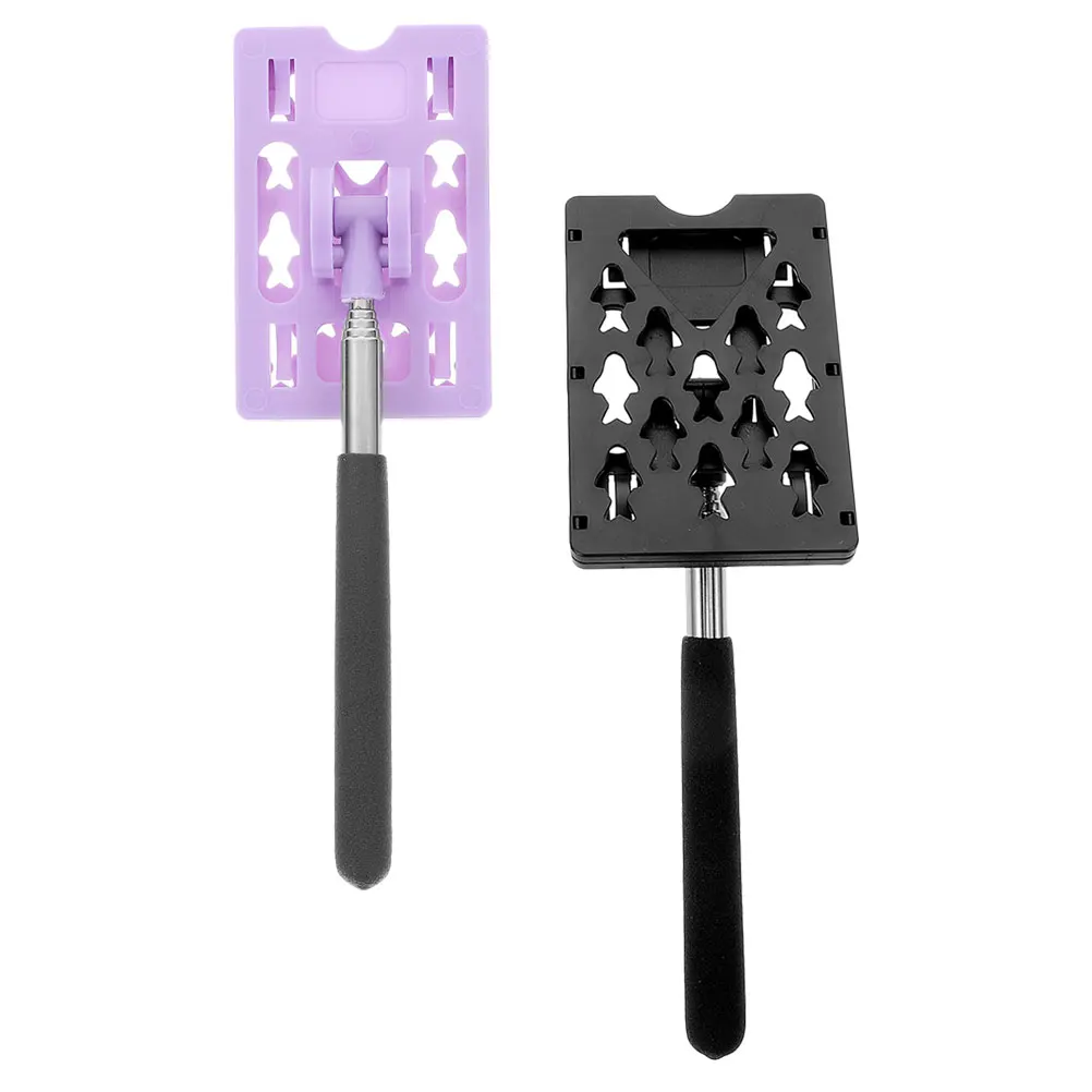 

2pcs Car Card Telescopic Rod Durable Payment Pole Outdoor Indoor Use Flexible Configuration Parking Permit Holder Car