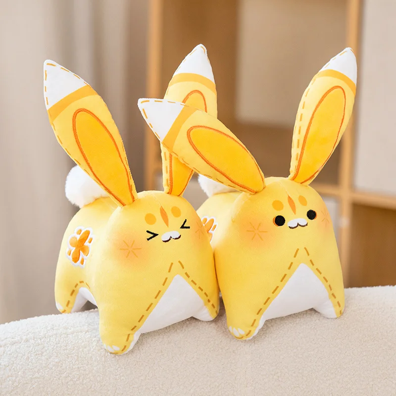 Anime Game Genshin Impact Yaoyao Rabbit Cosplay Plush Pendant Kawaii Soft Bunny Toys Kids Xmas Birthday Gift Backpack Charm Doll