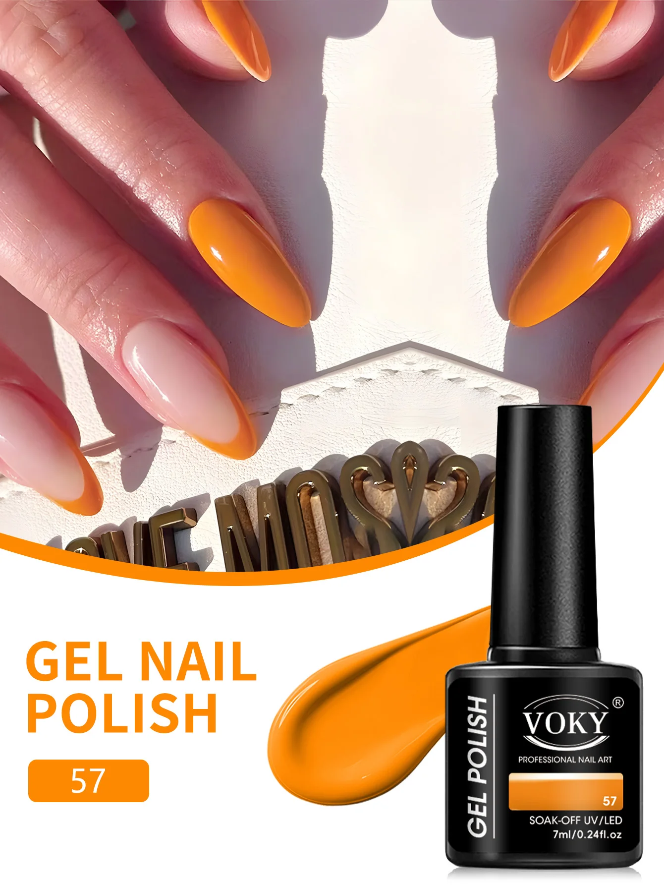 ชุดทำเล็บเจล VOKY 3 ชิ้น, ใช้กับหลอด UV/LED, เหมาะสำหรับร้านทำเล็บที่บ้านหรือทำเองสำหรับผู้หญิง