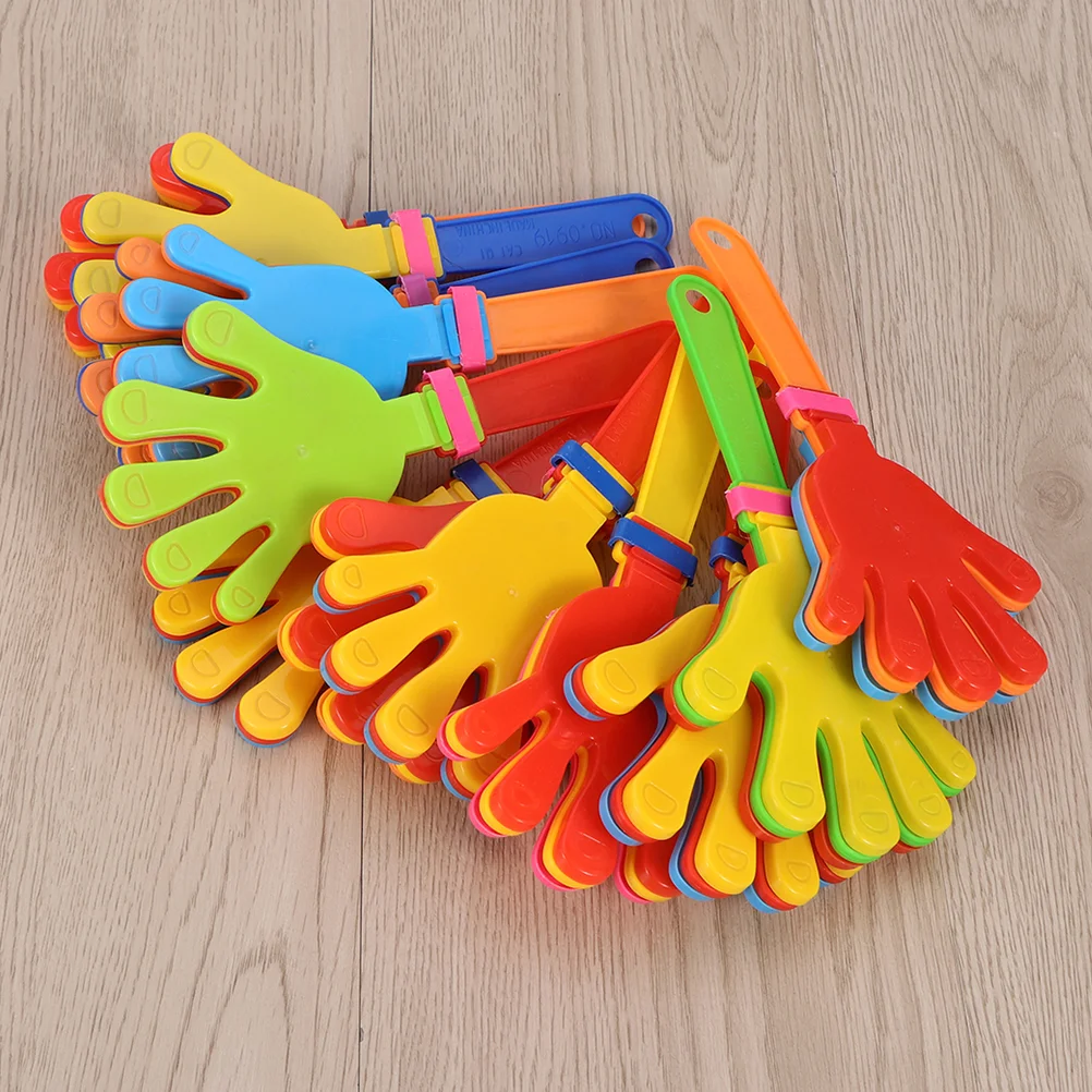 36 piezas de plástico Palm Clap Noisemakers para eventos deportivos accesorios de mano fiesta Festival Clappers niño