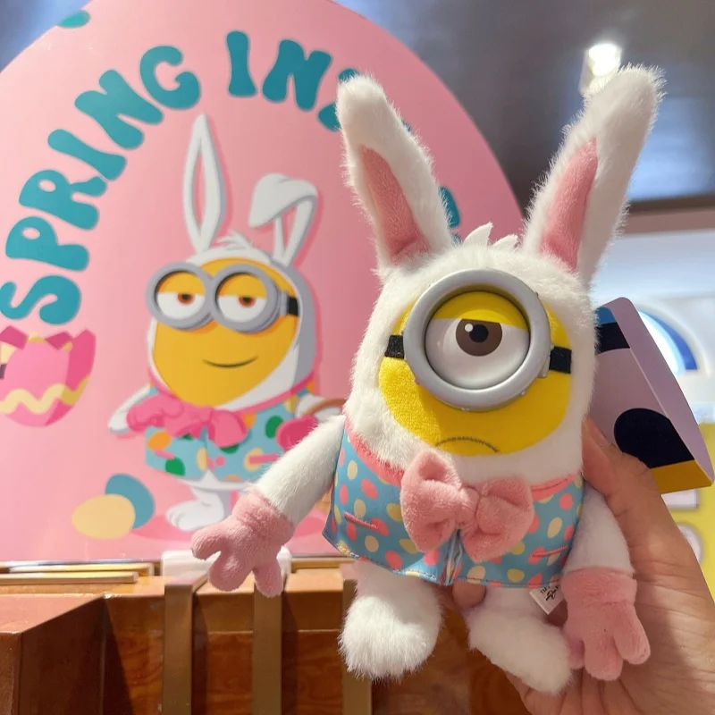 

Universal Studios Minion Stuart 2026 Spring Easter Limited Genuine Beijing Bunny Costume Keychain Hanging Pendant