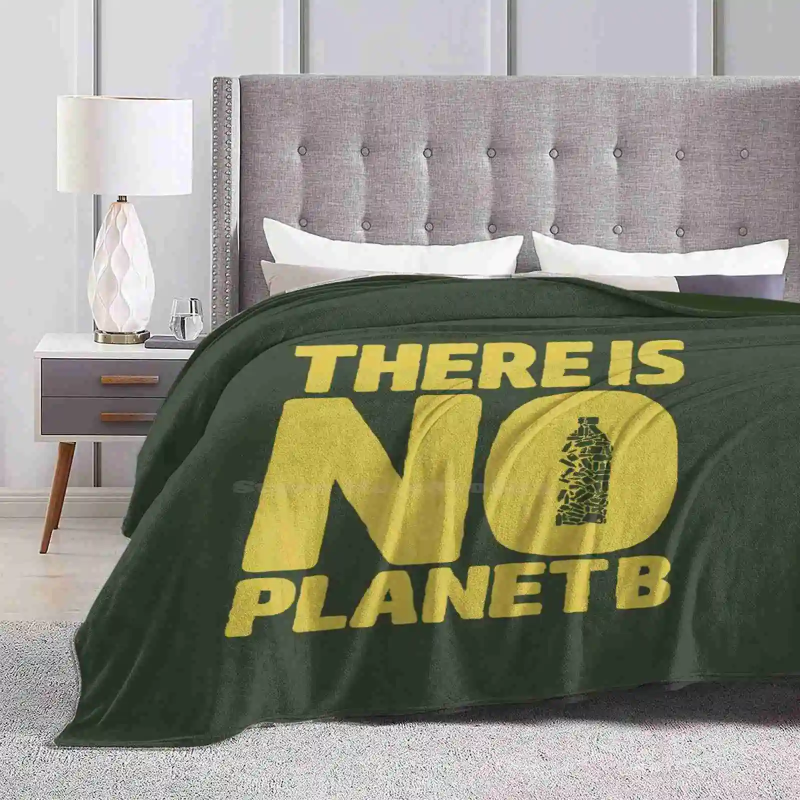 No Planet B New Print Novelty Fashion Soft Warm Blanket There Is No Planet B Climate Action Climate Change Planet Earth Yanmos