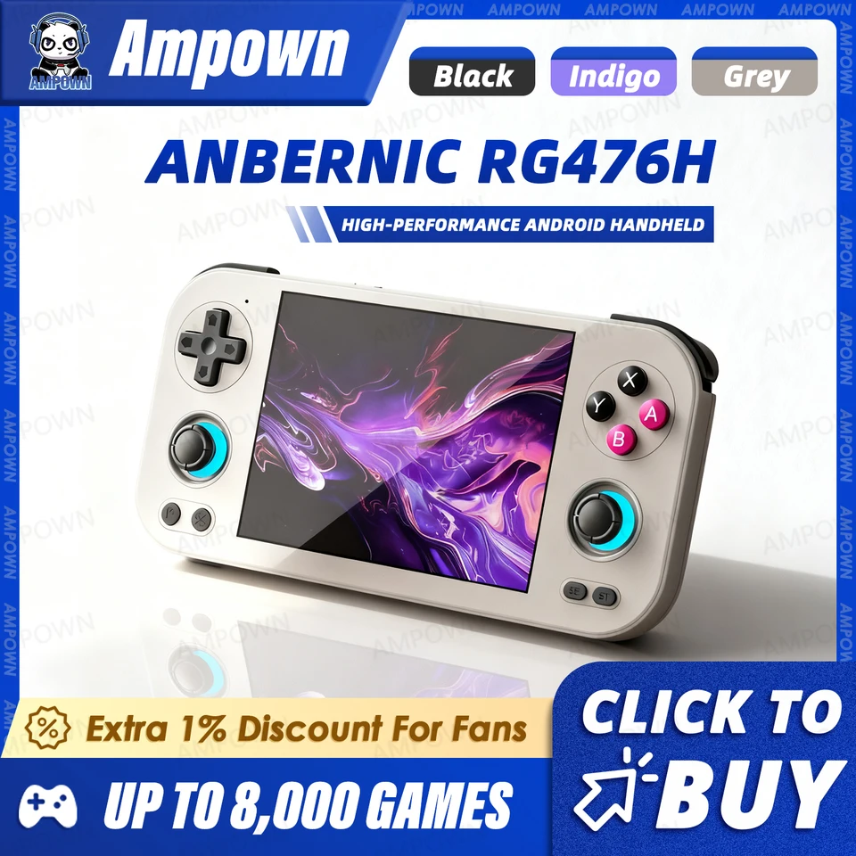 ANBERNIC RG476H Handheld Game Console 4.7