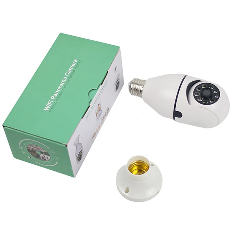 FULL-5G Wifi Bulb Night Vision Camera Surveillance Full Color Automatic Human Tracking Video Security Monitor Cam