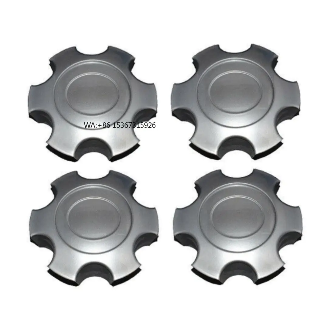 

Auto Part Set HYPER SILVER Center Hub Caps 2003-2007 Sequoia 2003-2006 Tundra