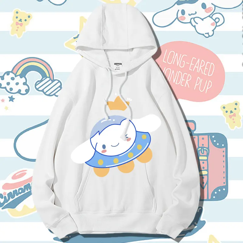 Autumn Jade Gui Dog Co branded hoodie for girls, trendy brand Sanrio hooded jacket for girls, big eared dog clothing