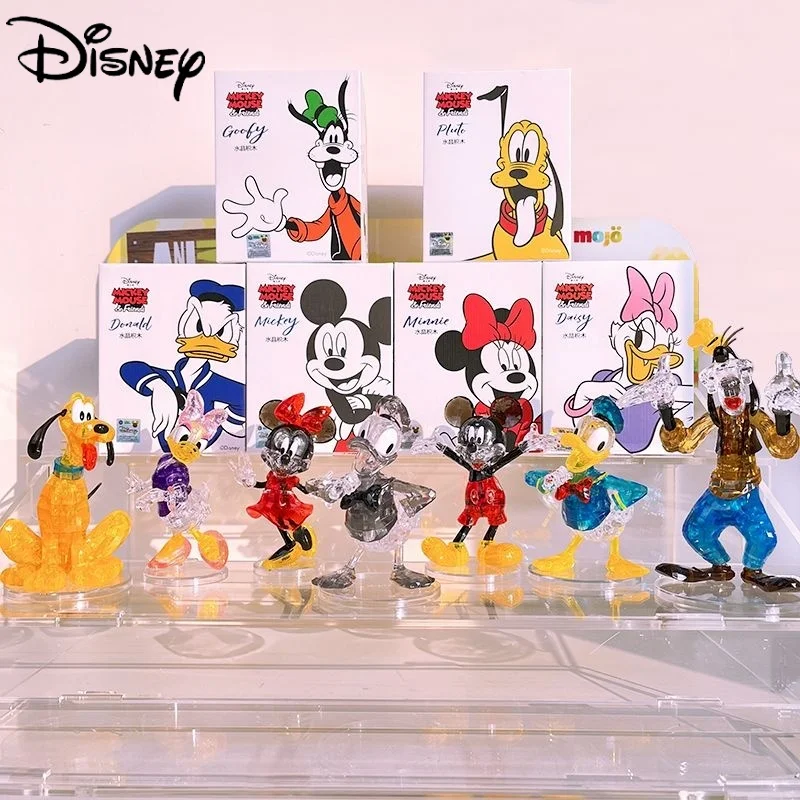 Kawaii Disney Mickey Minnie Pluto Brutto Goofy Donald Daisy Action Figures Toys Block Dolls Anime Figure Toys Gifts