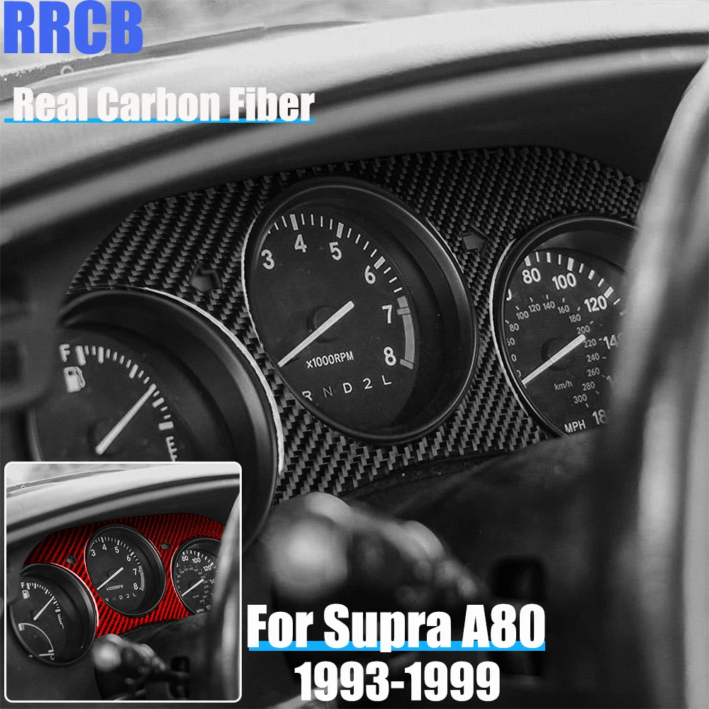 

Настоящие автомобильные аксессуары из углеродного волокна, мягкая наклейка на спидометр для Toyota Supra MK4 JZA80/A80 1993 1994 1995 1996 1997 1998 99