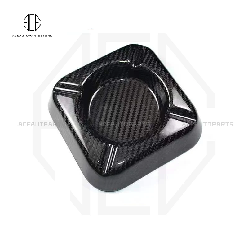 Real Carbon Fiber Cigar Ashtray Hot Sale LargeAshtray Living Room Creative Personality 4 Slot Ashtray Holder Ashtray Friend Gift