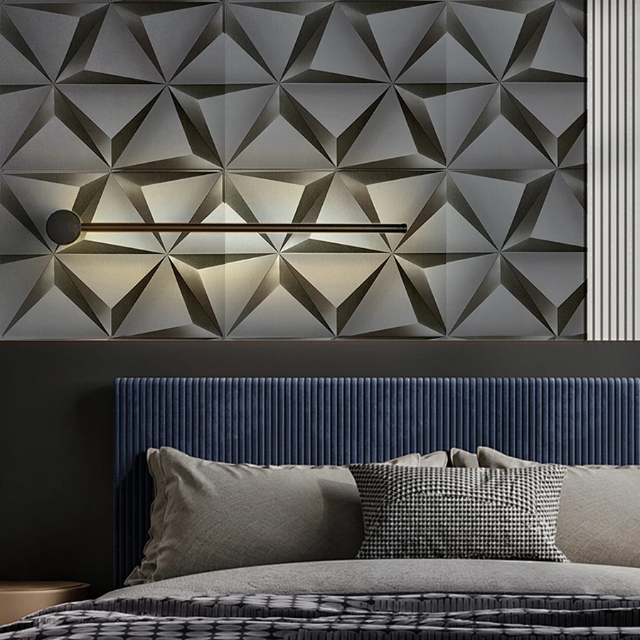 Black Gray Self-adhesive Wallpaper for Dining Room Living Room Bedroom Home Decoration TV Background PVC Self-adhesive Wallpaper