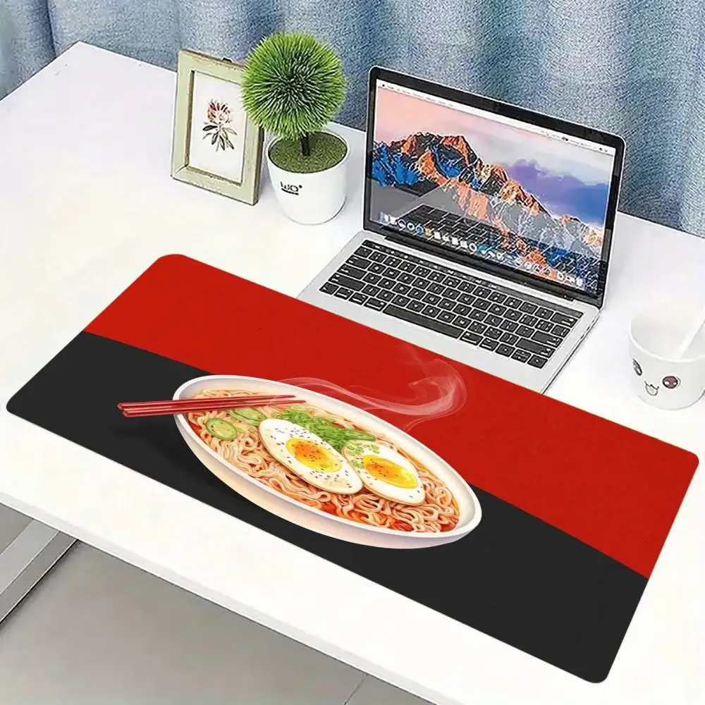 Japanese Ramen Noodle Extended Gaming Mouse Pad Non-Slip Rubber Base Large Desk Mat Keyboard Mousepad For Laptop PC Gaming Setup