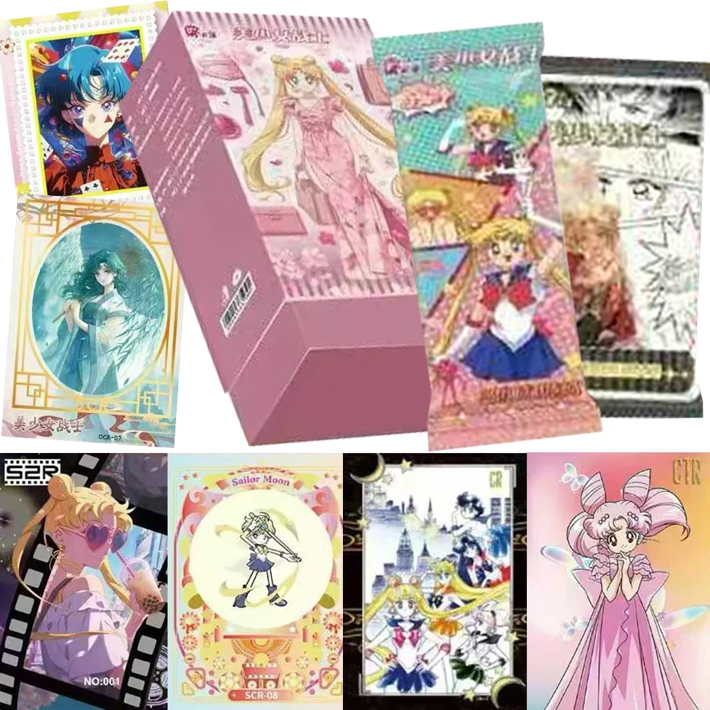 

Anime Sailor Moon Pretty Magical Girl Collection Cards for Kid Classic Retro Character Trendy Portrait Peripheral Cards Toy Gift