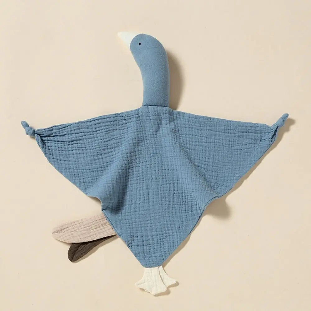 Cute Cartoon Design Swan Baby Comforter Cotton Material Personalized Name Cotton Baby Blanket Saliva Towel Bibs Newborn Sleeping
