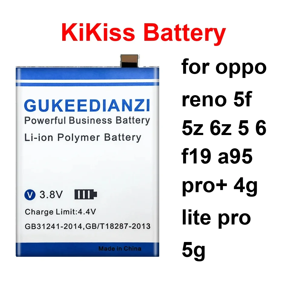 

Mobile Phone Battery Reliable Power BLP839 BLP851 BLP835 4800-5500Mah For Oppo Reno 5F 5Z 6Z 5 6 F19 A95 Pro+ 4G Lite Pro 5G