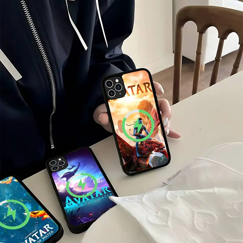 

Movie A-Avatar Retro Magnetic Case For IPhone 17 16 14 13 12 11 15 Pro Max Plus Wireless Charge Phone Cover